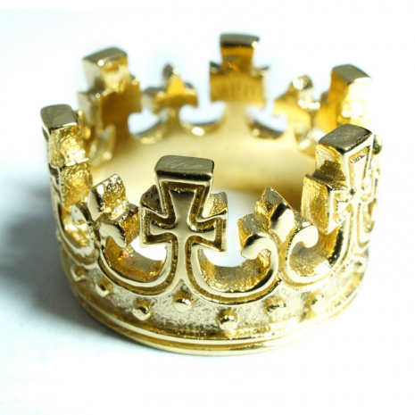 ロイヤルオーダー【ROYAL ORDER】ラージ クラウン １８金 ゴールド リング / Crown 18K Gold Ring